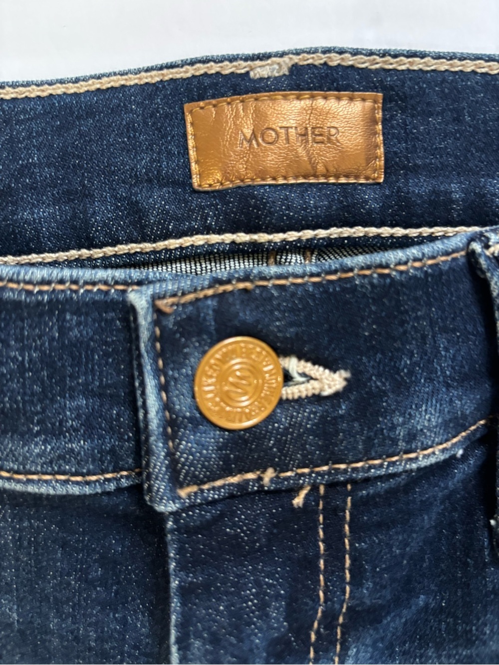 MOTHER The Weekender Fray Jeans Teaming Up High Rise Crop Flare Size 29 - Picture 8 of 15